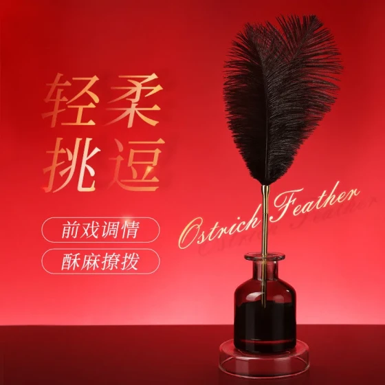 Mystery Princess Ostrich feather teaser stick, sex toy, couple's erotic product for flirting  48个/Box