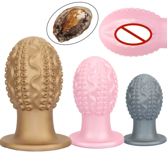 11cm Silicone octopus dildo with mushroom head, extra thick anal plug, realistic vagina appearance, anal plug