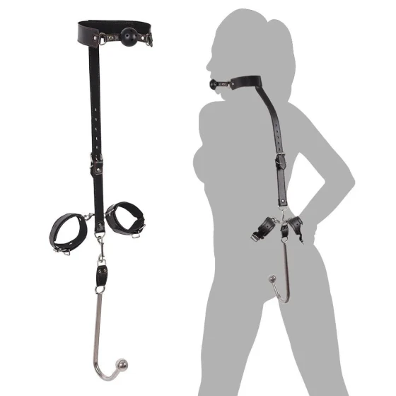 Long-lasting love anal plug sm Erotic metal anal ball, anal toy, bondage mouth ball, handcuffs, genital restraint, adult sex products