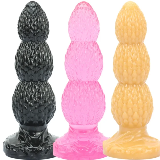 Novelty Alien Dragon Egg Anal Plug with Scales, Extra Large Dildo, Soft Anal Expander, Erotic Sex Toy
