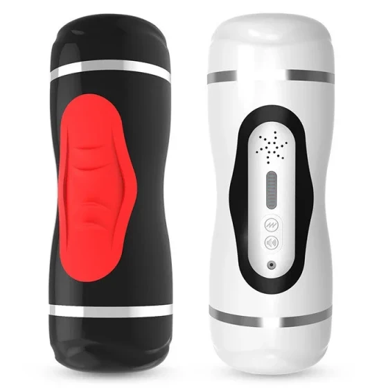 Wanle Slim Waist 2nd Generation Heating Sensing Sound-Enabled Dual-Hole Vibrating Male Masturbator