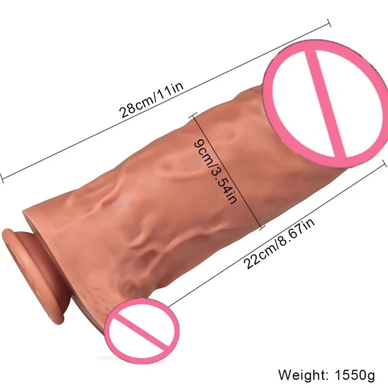 9cm Extra-large thick liquid silicone dildo for women, stallion-style erotic masturbator, adult product, anal expander, fake penis