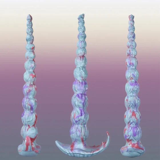 Silicone special-shaped extra-long50cm Giant anal plug with vine-shaped beads, wearable anal expander, long-term wearable outdoor masturbator