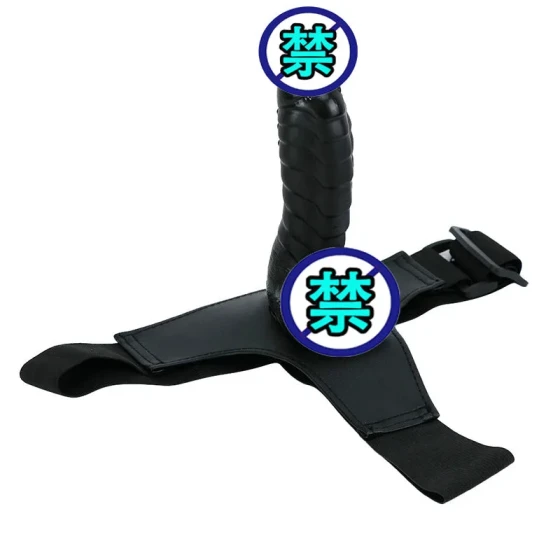 Women's wearable leather pants with dildo for adult male and female sexual masturbation devices for lesbians les Sex products