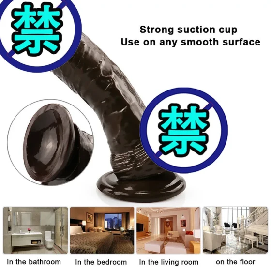 Extra-large thick realistic dildo with soft flesh and suction cup jb Female masturbator, anal plug toy, adult products