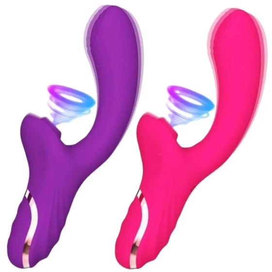 Women's rose vibrator with suction, tapping, and massage functions for intense stimulation AV Double-ended dildo for adult sexual pleasure