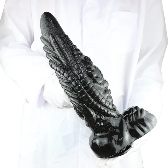 Extra-large silicone anal plug, unique-shaped anal plug, alternative anal expander, huge size anal masturbator, adult sex toy