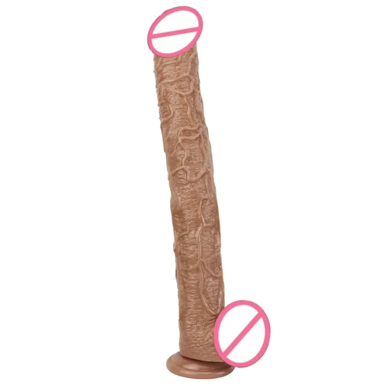 Extra-large, long, soft, realistic dildo with a huge diameter for anal use sm Artificial penis for adult female pleasure