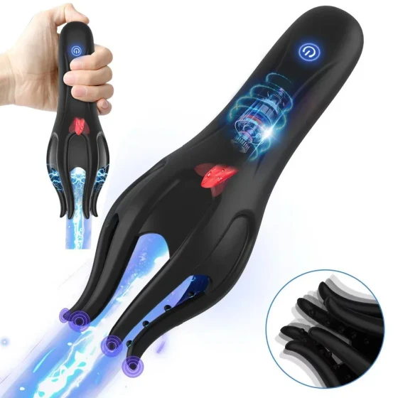 New Magic Claw Penis Massager Trainer for Men, Multi-Frequency Vibrating Masturbator, Adult Sex Toy
