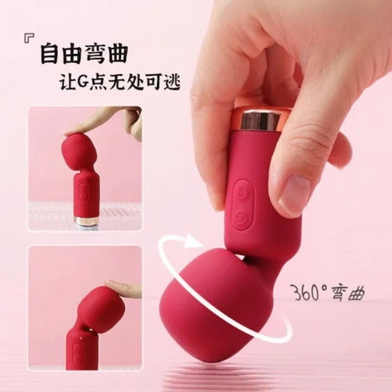 Best-selling mini strong shock AV Vibrator for women, multi-frequency instant climax masturbator, handheld massage stick