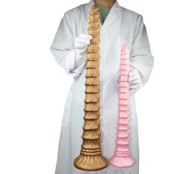 60cm Silicone irregular-shaped anal plug, extra-long anal strap, anal whip for men and women, extra-large long dildo, dual-use for penis and anus