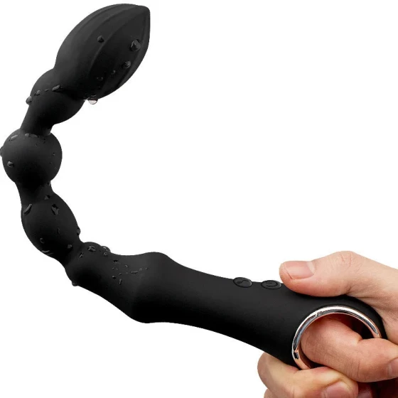 Adult sex toys for women, anal plug with vibrating beads, couple's sexual toys, masturbator