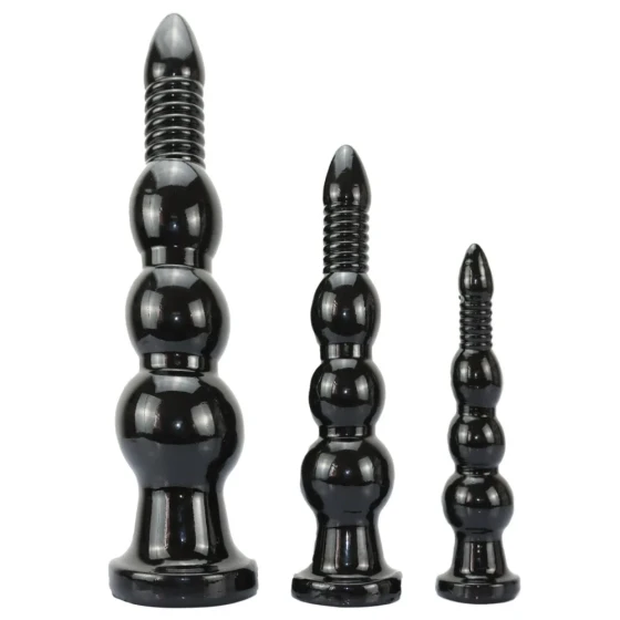 Small to large three-size anal beads and plugs for outdoor use SM Anal stimulation toy, adult sex toy, dildo