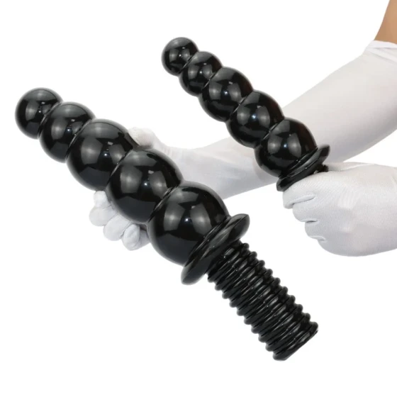 Double-ended bead masturbator anal plug for men and women, anal sex toy sm Expansion device, extra-large dildo