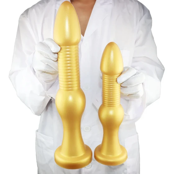 Silicone extra-large thick and long anal plug, soft and wearable for outdoor use, anal dilator, anal expansion tool, anal training dildo