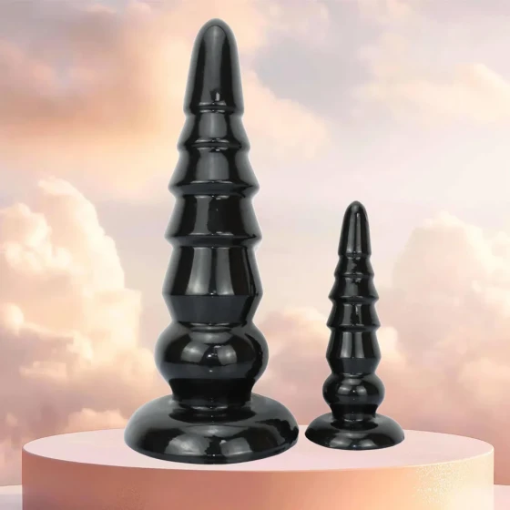 Extra-large suction cup anal plug, extra-large thick dildo for fisting, unique-shaped anal expansion toy for women