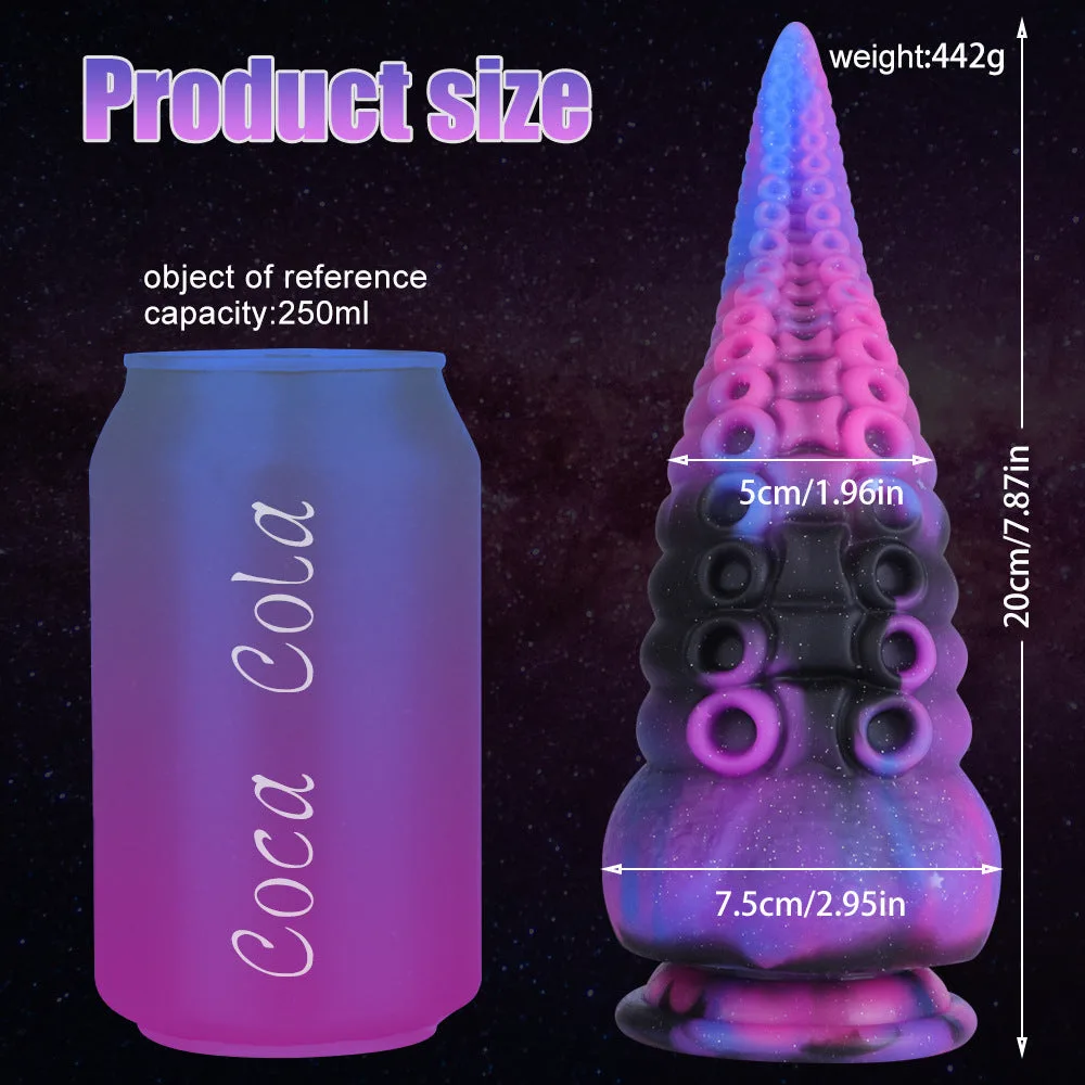 详情2星空混色异形阳具章鱼触手柔软硅胶肛塞女用自慰器成人情趣